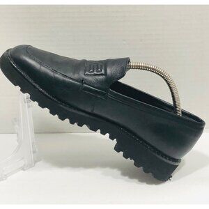 Claudine Salamander Black German Leather Loafer Shoes Womens 5 Slip Ons‎ Comfort